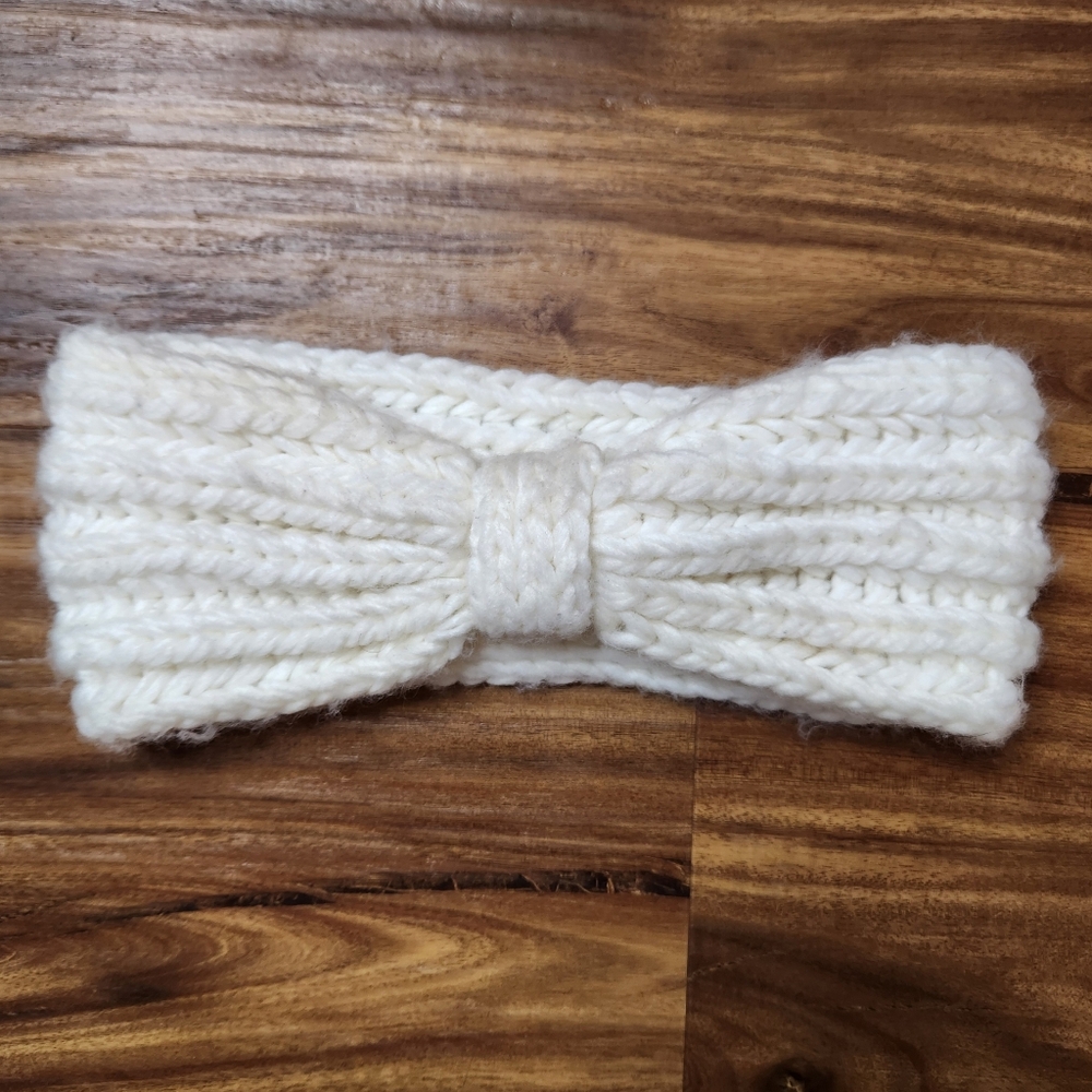 Aeropostale White Knit Winter Headband
